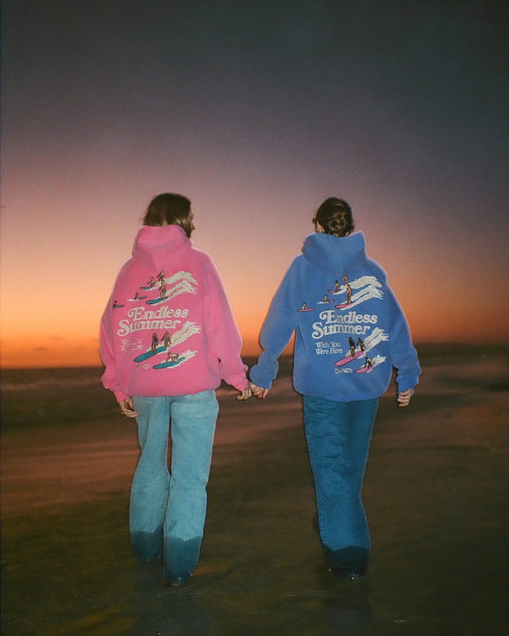"Endless Summer" Oversized Lux Hoodie in Vintage Washed Pink