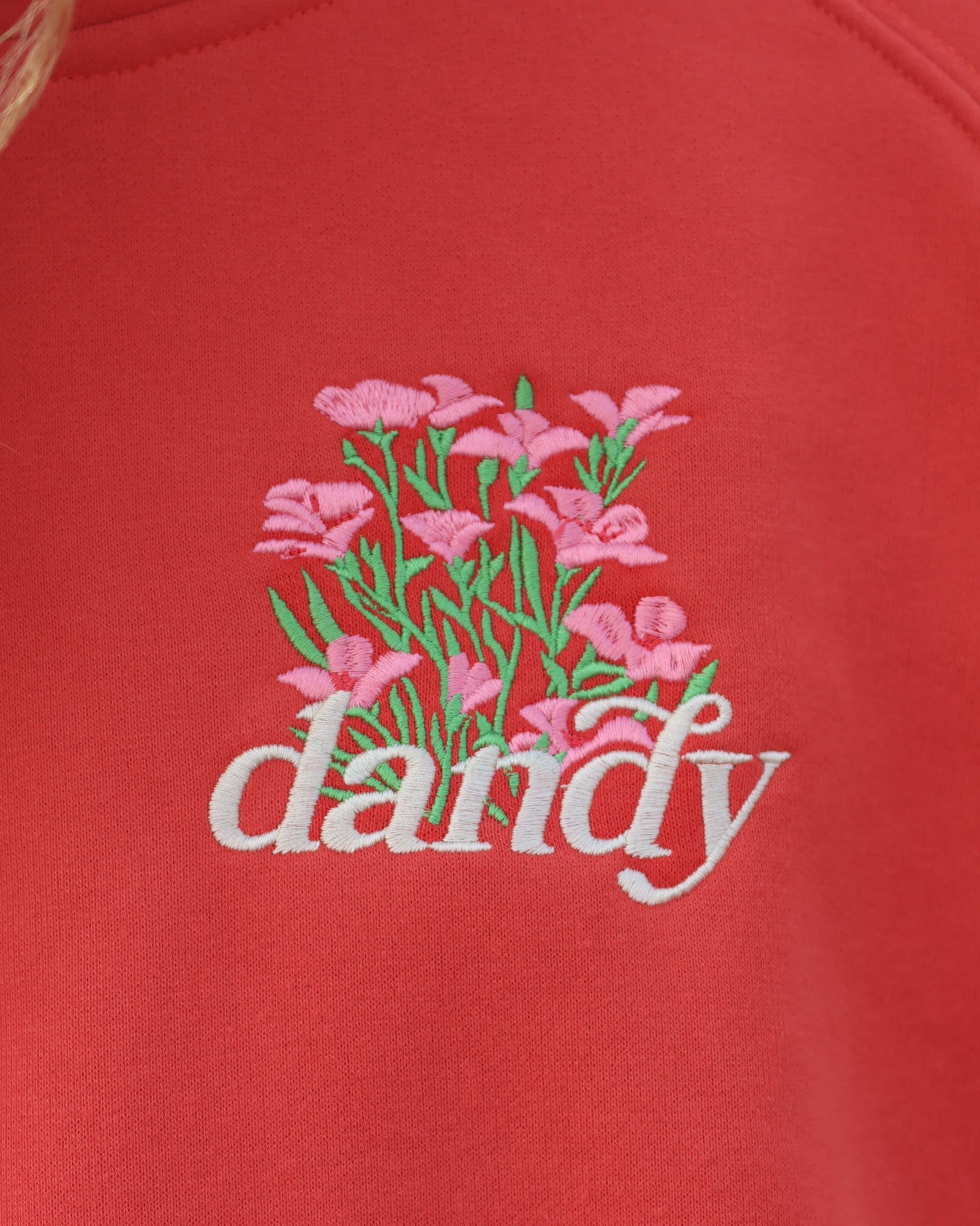 "What If" Oversized Lux Hoodie in Red