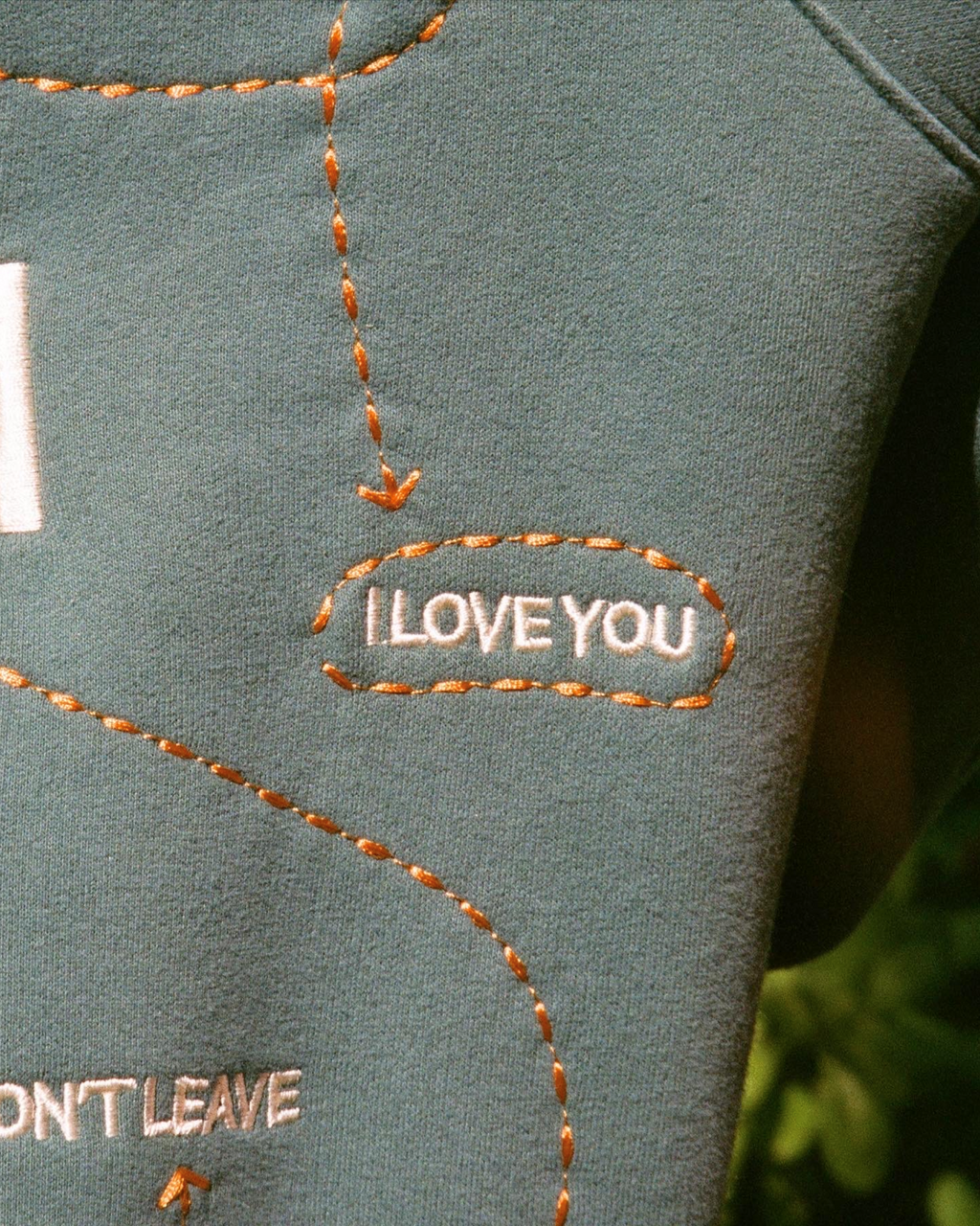 "Words of Affirmation" Oversized Lux Hoodie in Green