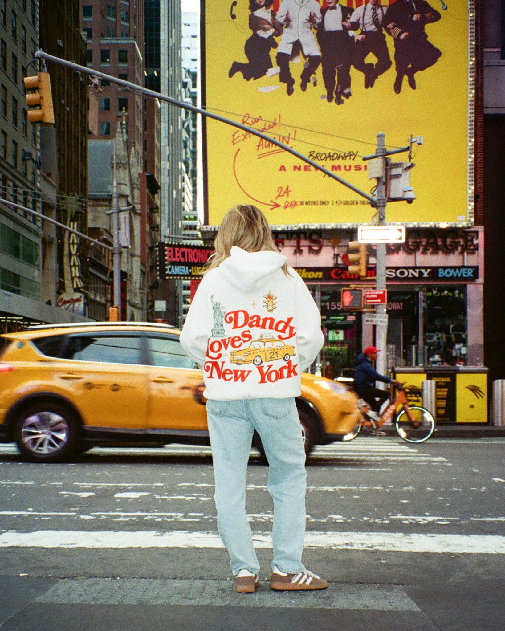 "New York" Oversized Lux Hoodie in Heather Gray
