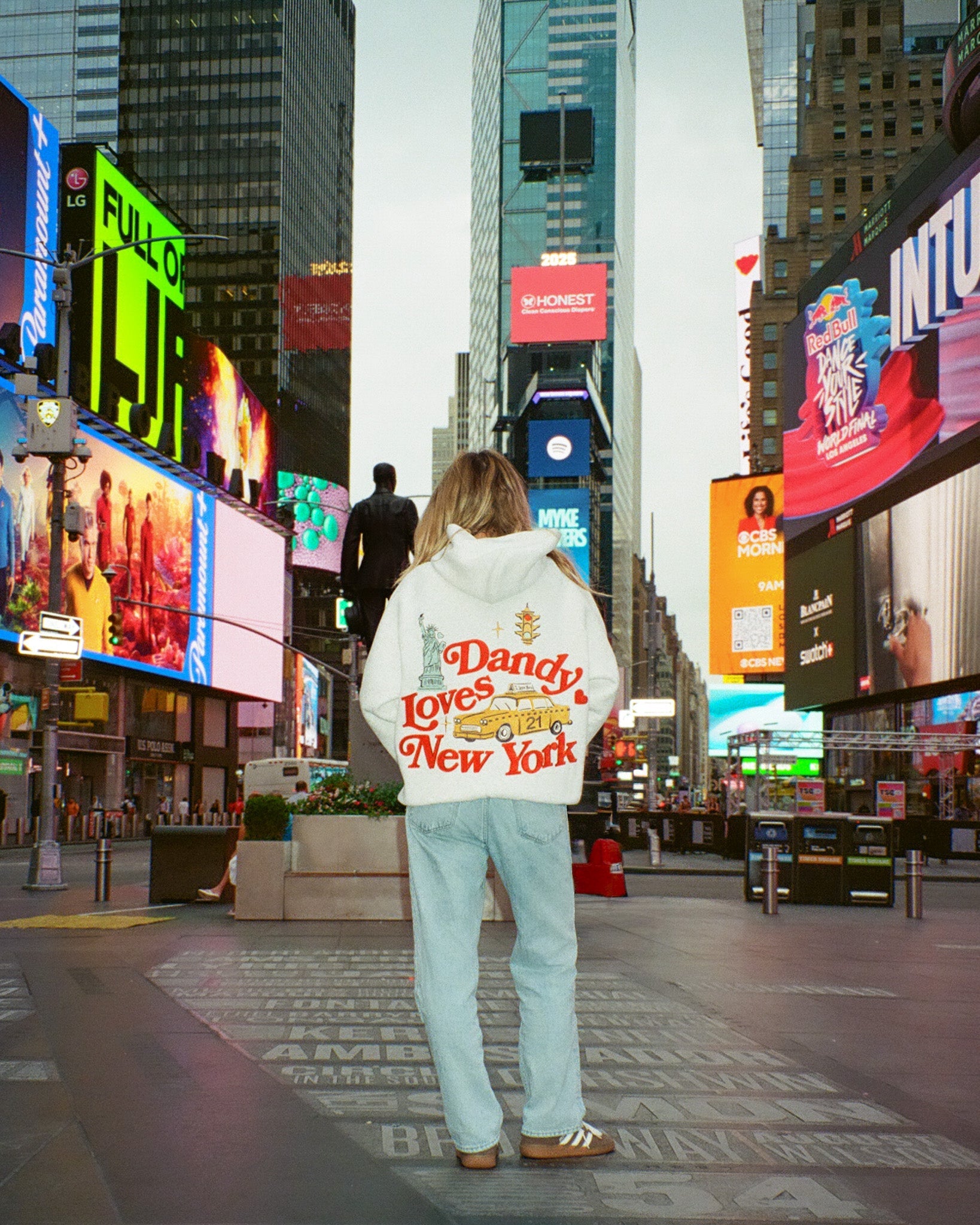 "New York" Oversized Lux Hoodie in Heather Gray