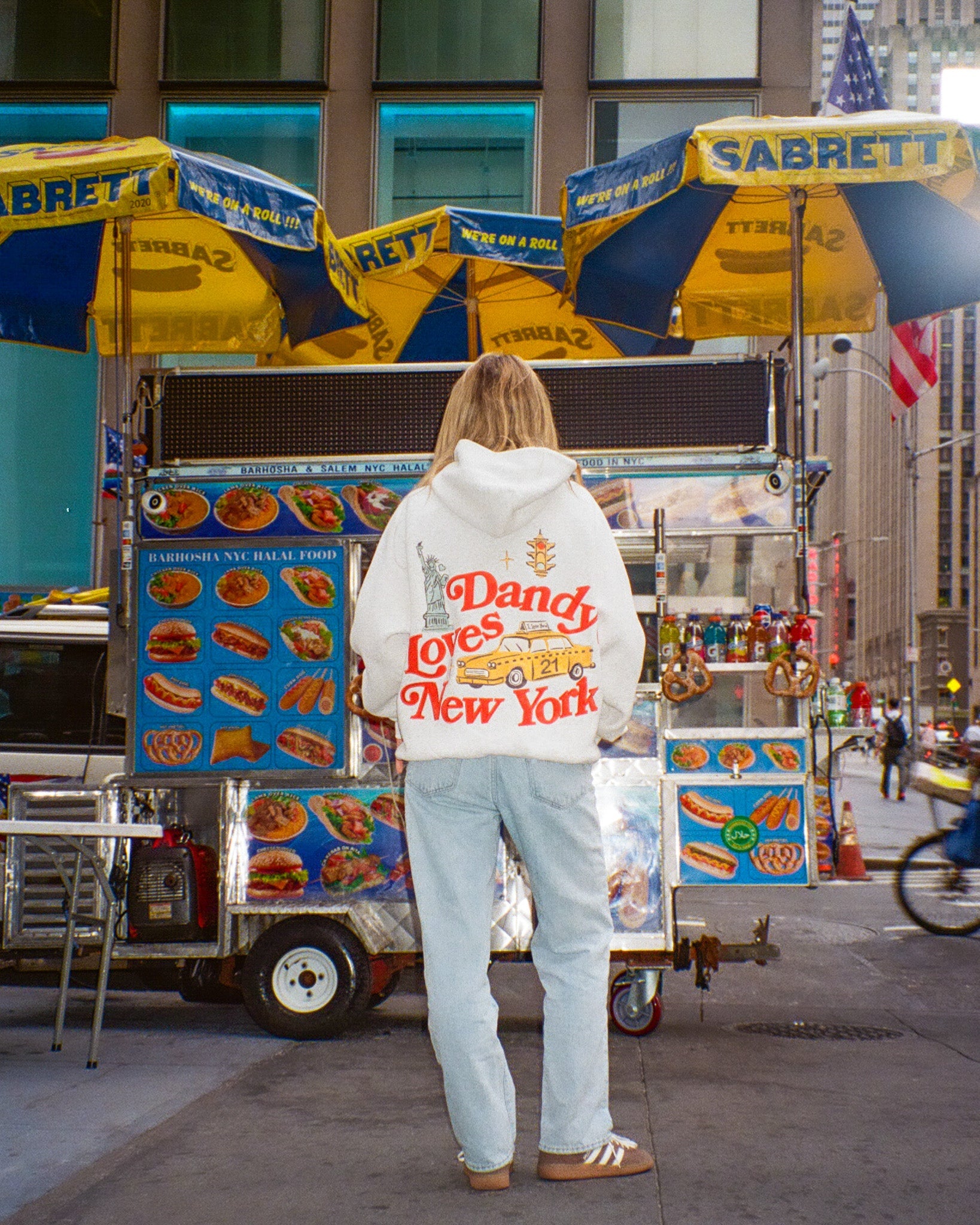 "New York" Oversized Lux Hoodie in Heather Gray