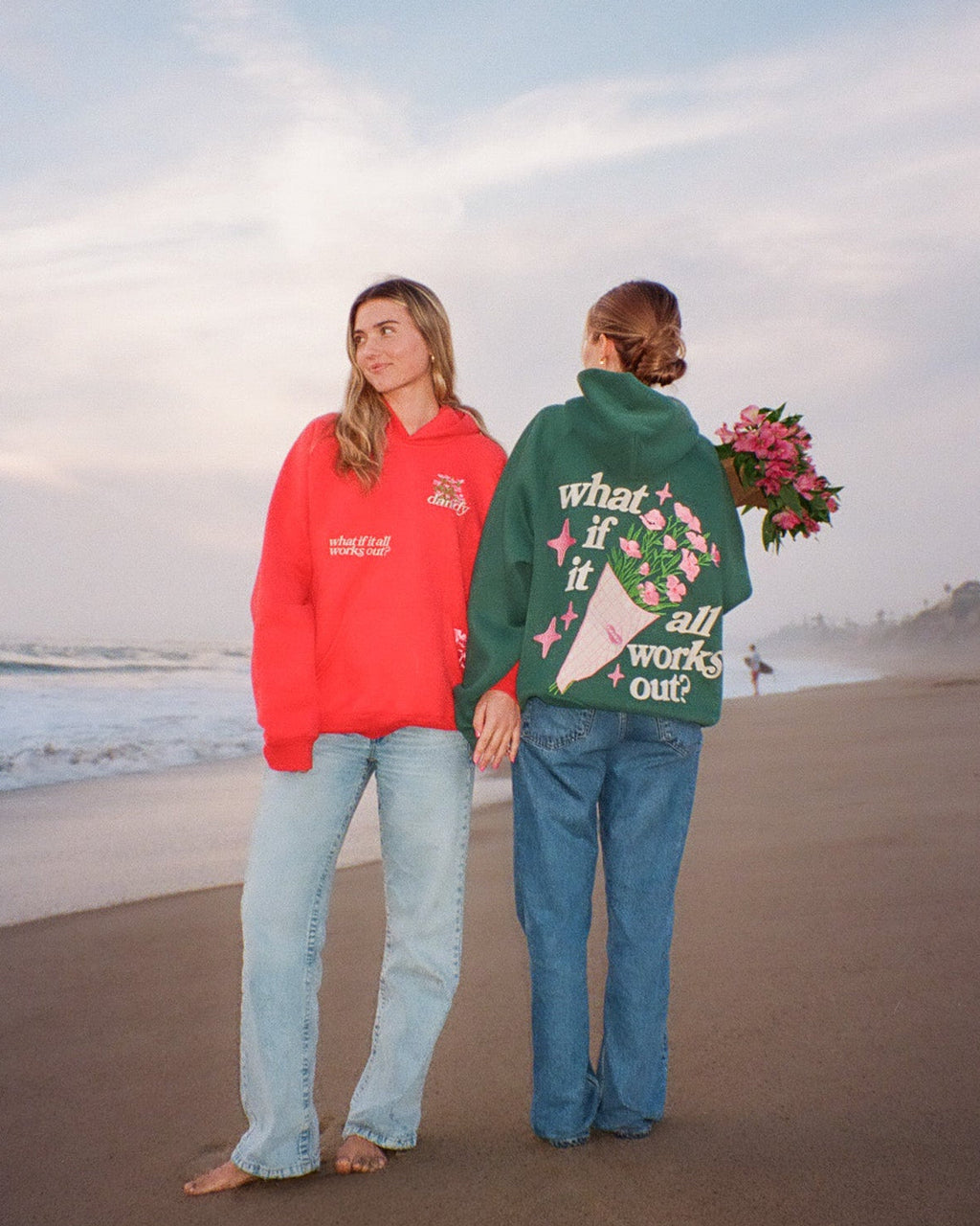 "What If" Oversized Lux Hoodie in Green