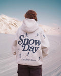 "Snow Day" Oversized Lux Hoodie in Heather Gray
