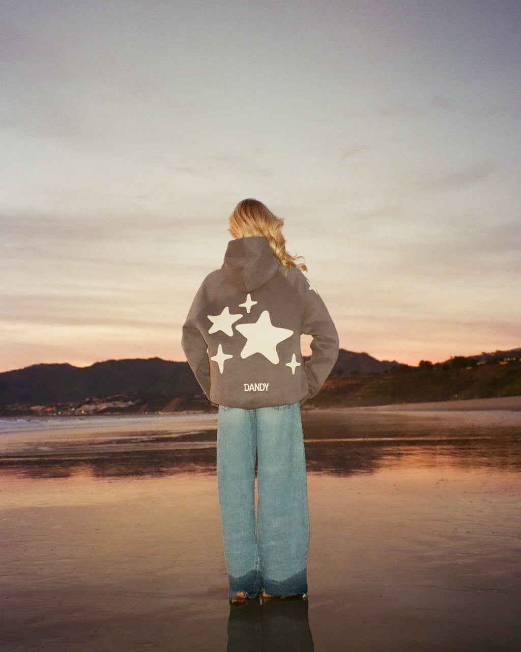 "Lucky Stars" Oversized Lux Hoodie in Dark Gray