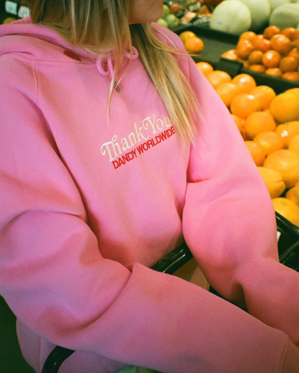 "Quality Time" Oversized Lux Hoodie in Pink