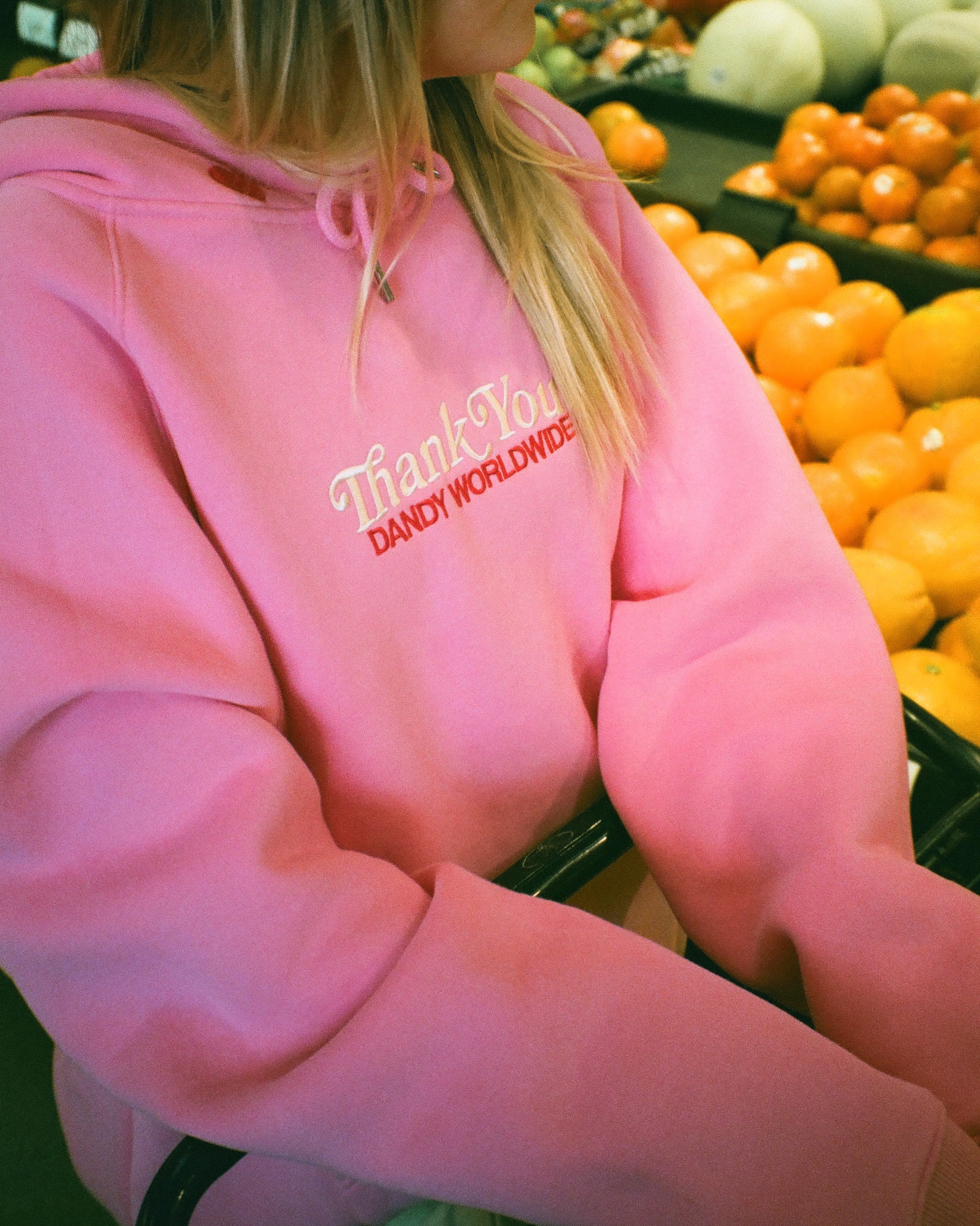 "Quality Time" Oversized Lux Hoodie in Pink